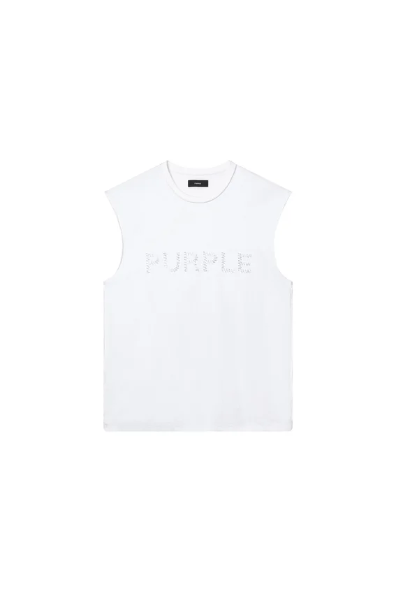 Beaded Wordmark Tank Top