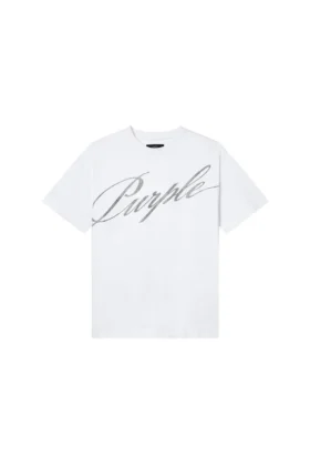 Crystal Slanted Script Tee