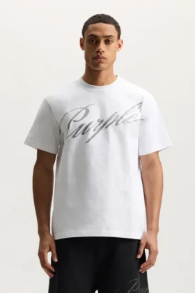 Crystal Slanted Script Tee