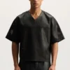 Leather Mesh Tee