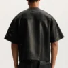 Leather Mesh Tee