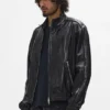 Leather Track Jacket