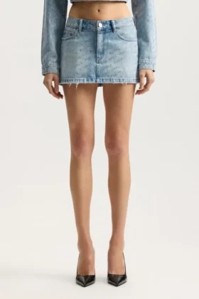 Logo Bling Mini Skirt