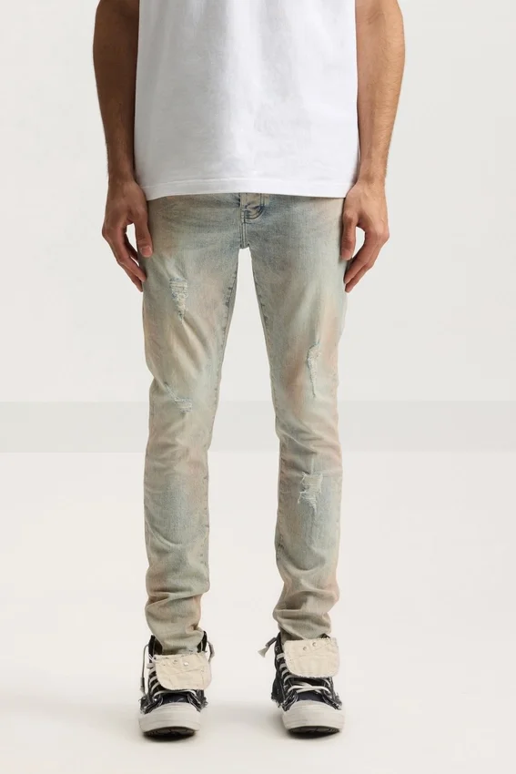 P001 Pink Mud Distressed
