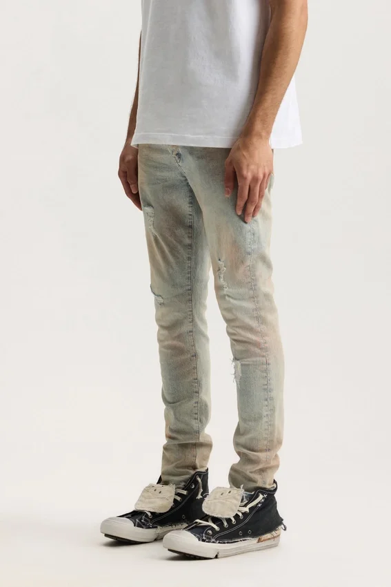 P001 Pink Mud Distressed