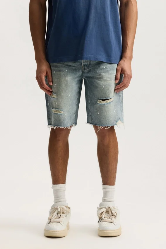 P059 Painterly Rip Short