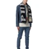 P905 SCARF - Exclusive Greyscale Oversized Logo