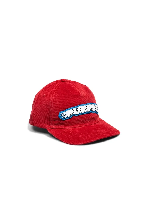 Purple Flames Logo Corduroy Hat