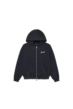 Script Zip Up Hoodie