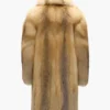 Shawl Collar Fur Coat