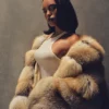 Shawl Collar Fur Coat