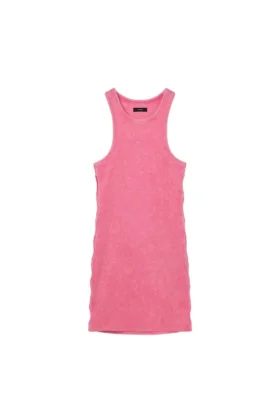 Wordmark Rib Cut Out Dress